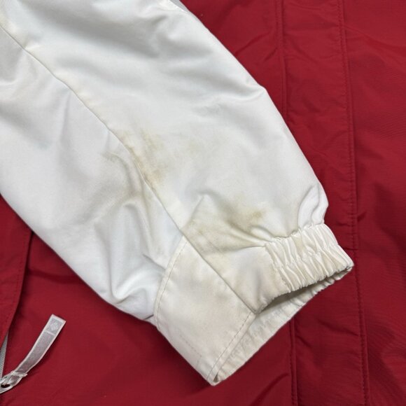 ✅COLUMBIA Hooded Fleece Lined Jacket Woman's LARGE Full Zip Midweight Colorblock - Picture 7 of 11